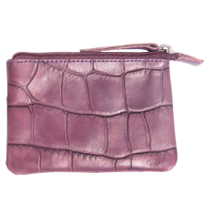 Porte-monnaie chouia croco violet